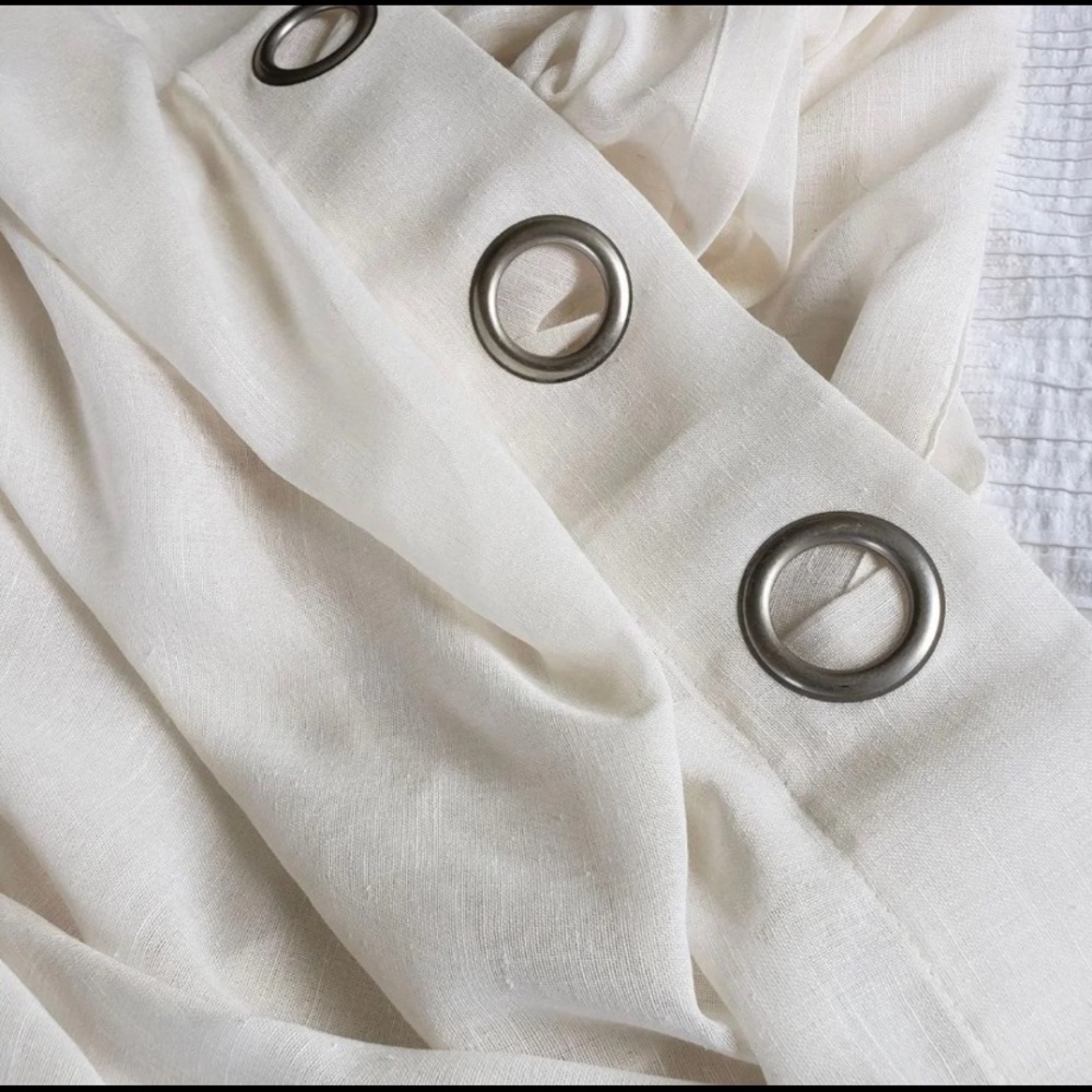 4 Target Home white curtain panels